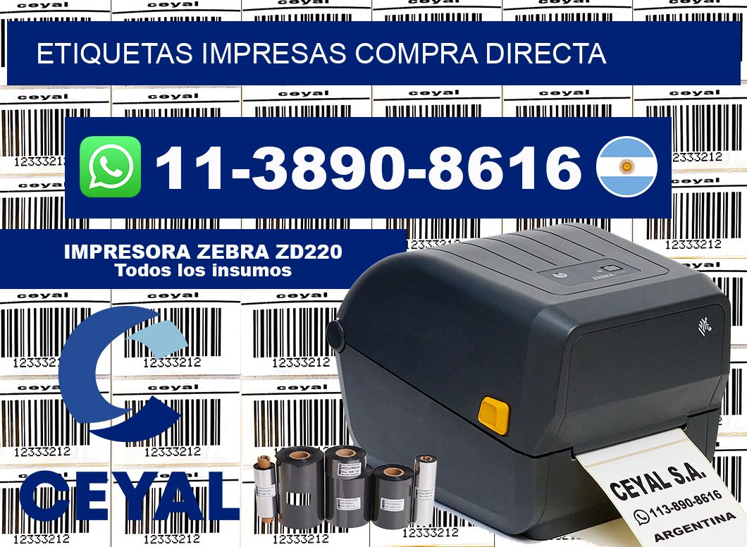 etiquetas impresas Compra directa