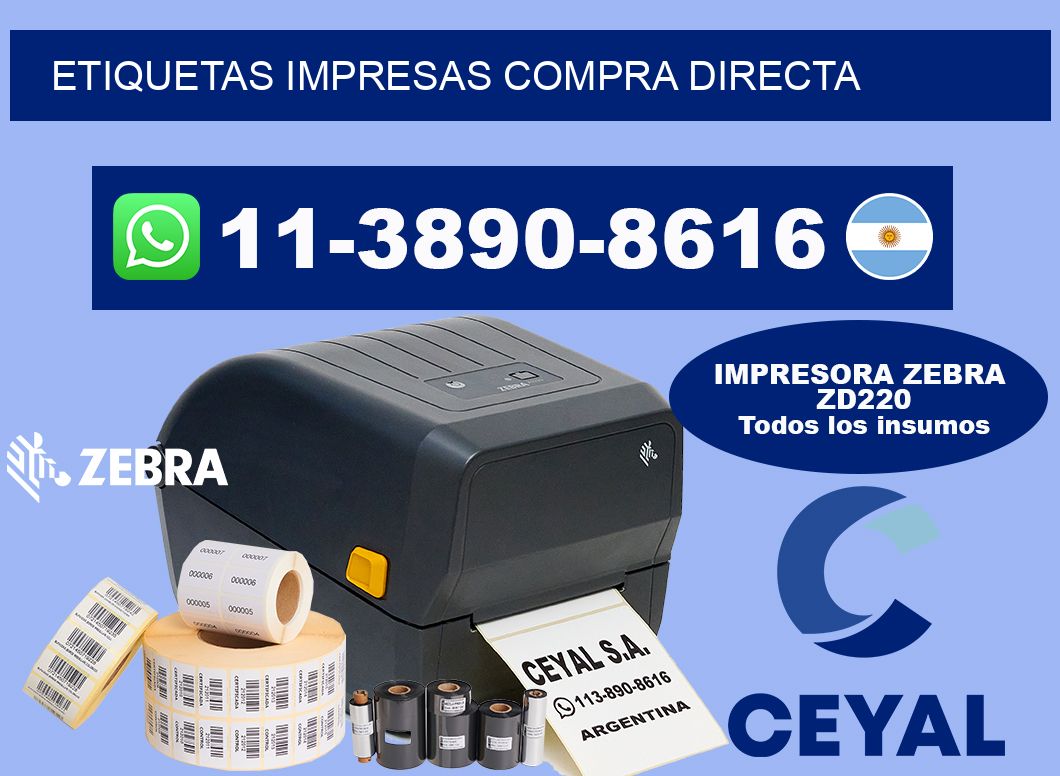 etiquetas impresas Compra directa