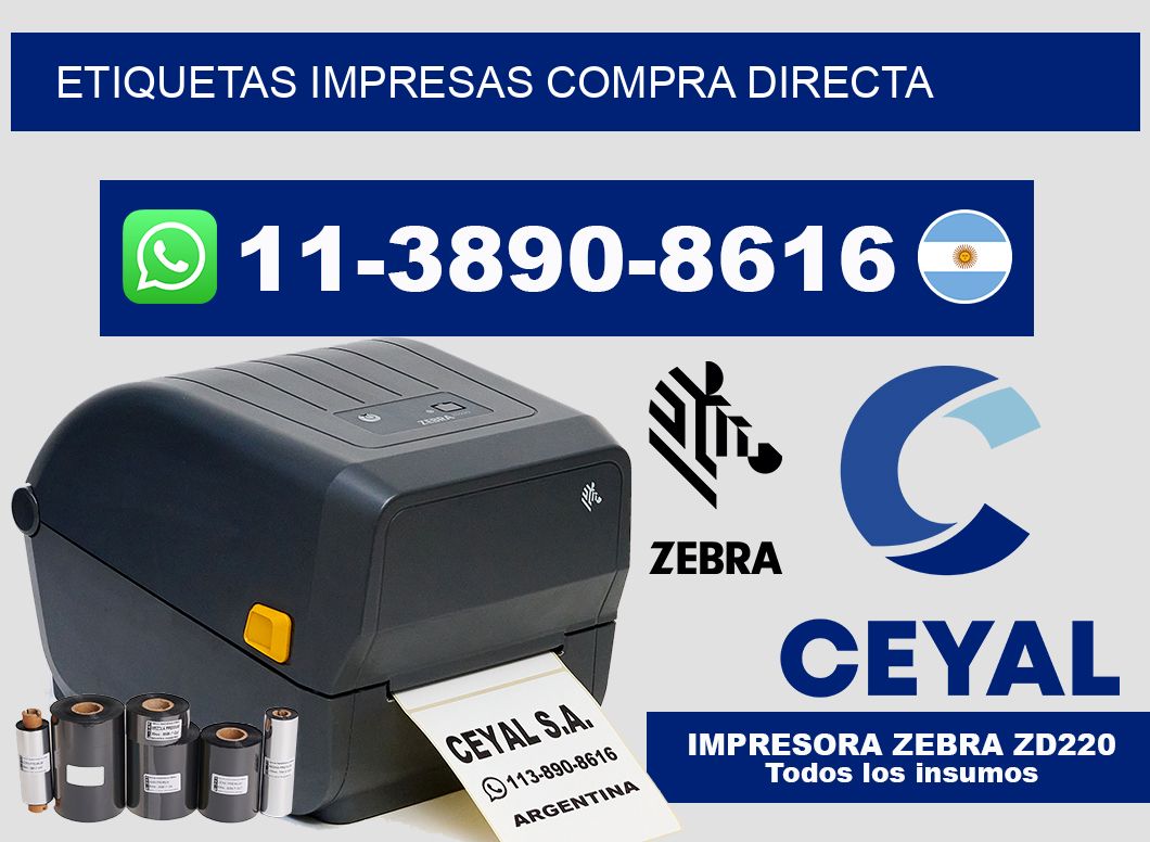 etiquetas impresas Compra directa