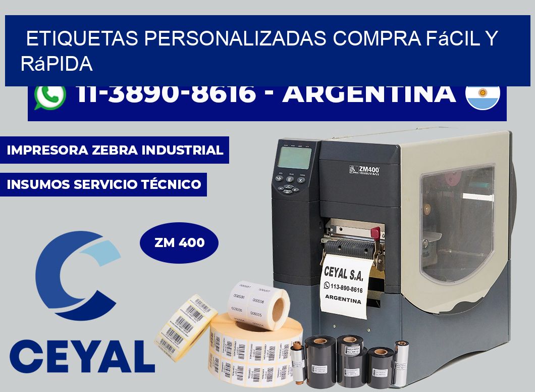 etiquetas personalizadas Compra fácil y rápida