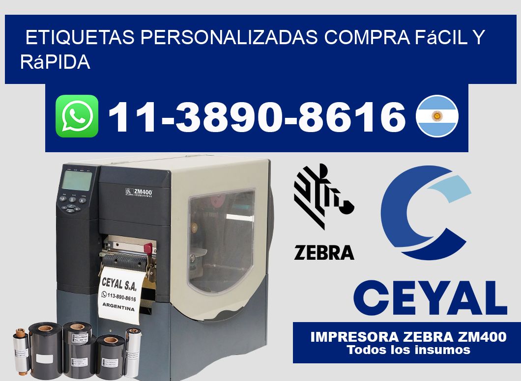 etiquetas personalizadas Compra fácil y rápida