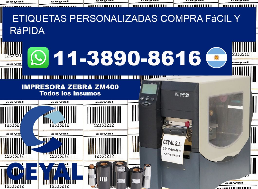 etiquetas personalizadas Compra fácil y rápida