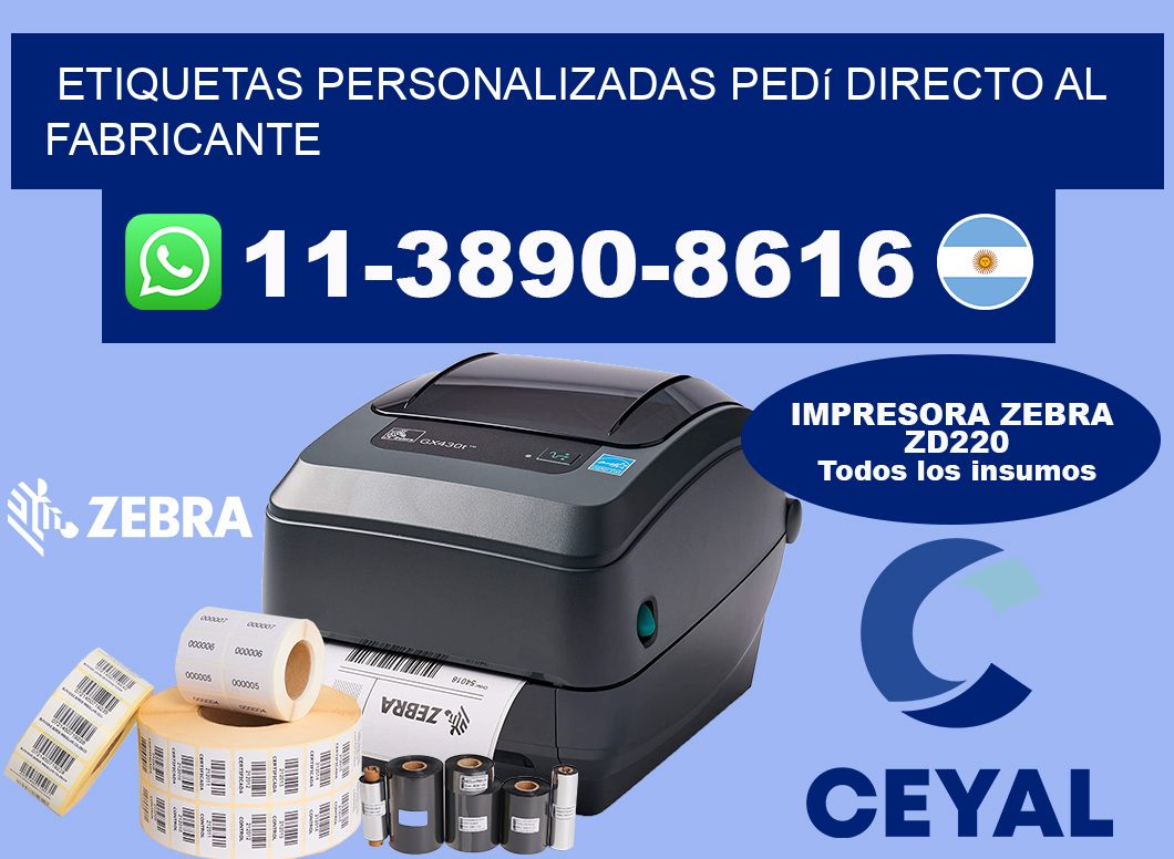 etiquetas personalizadas Pedí directo al fabricante
