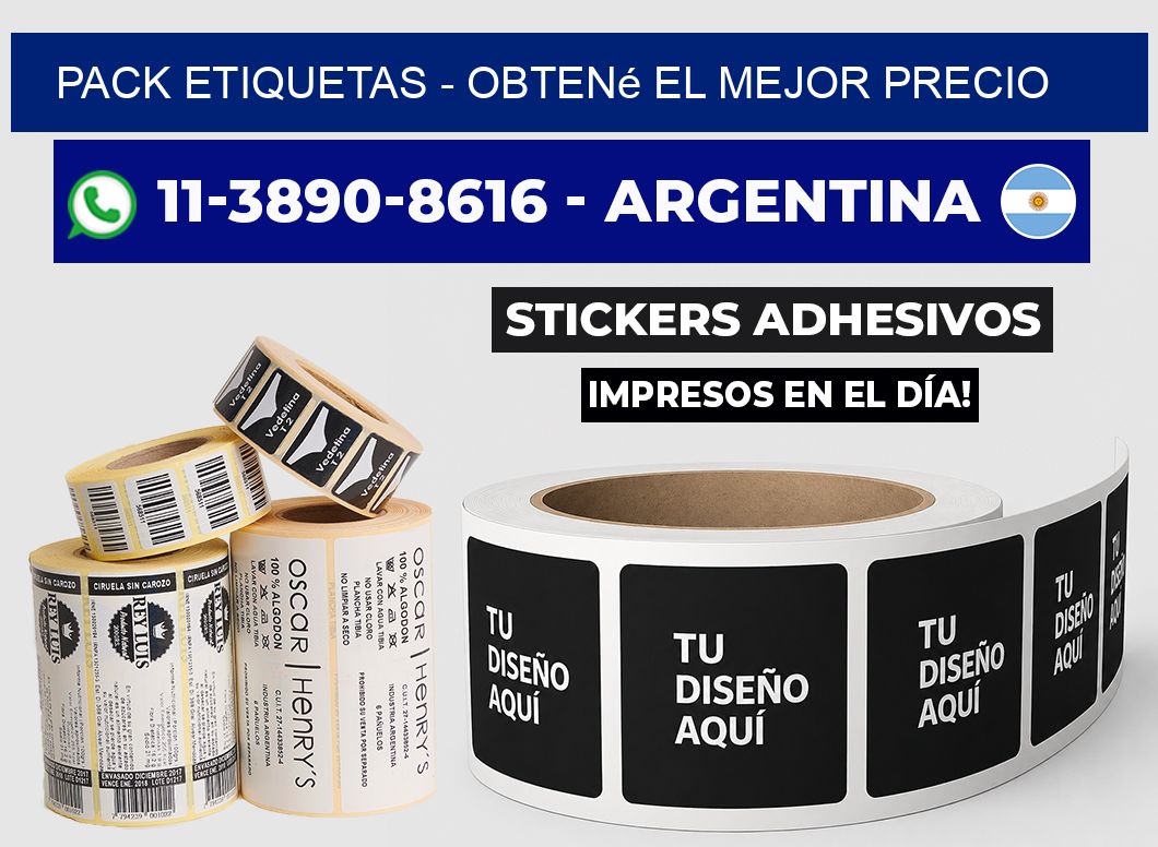 pack etiquetas - Obtené el mejor precio