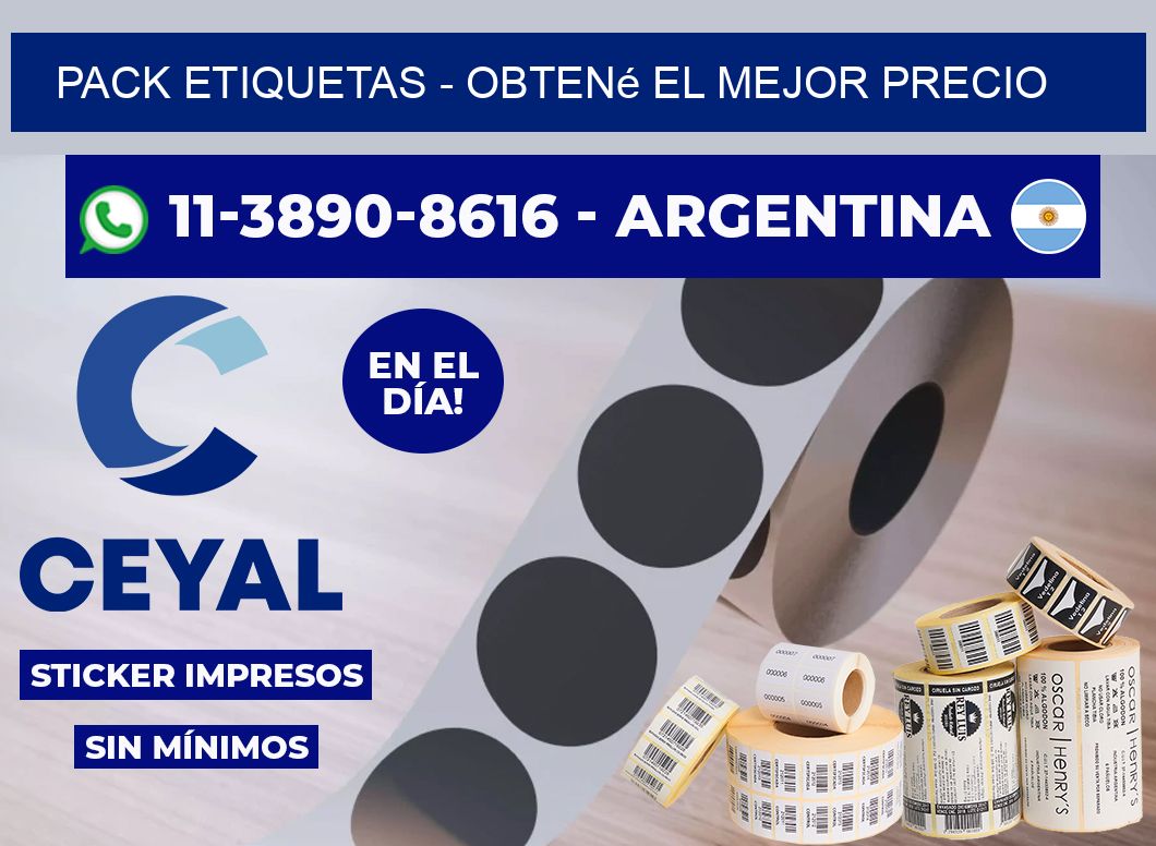 pack etiquetas - Obtené el mejor precio