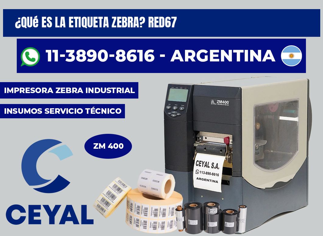 ¿Qué es la etiqueta zebra? RED67