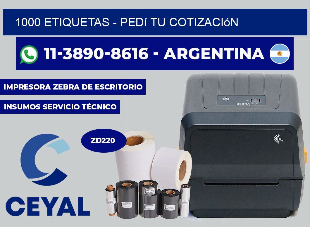 1000 ETIQUETAS - Pedí tu cotización