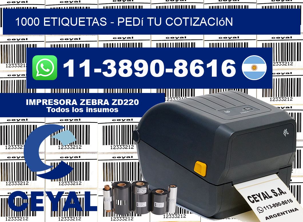 1000 ETIQUETAS - Pedí tu cotización