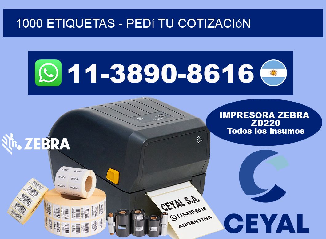 1000 ETIQUETAS - Pedí tu cotización