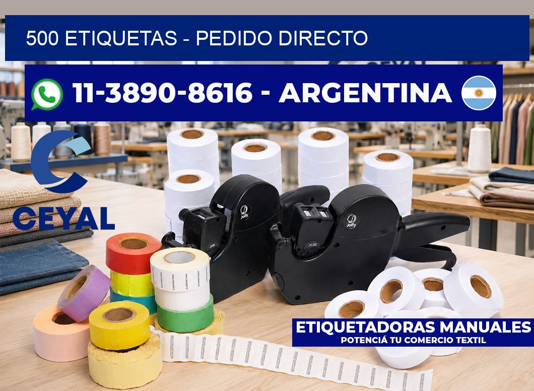 500 ETIQUETAS – Pedido directo
