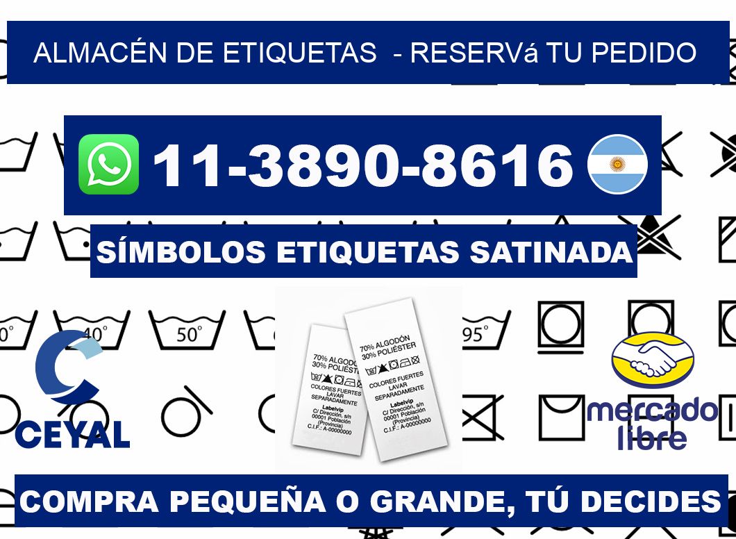 ALMACÉN DE ETIQUETAS - Reservá tu pedido