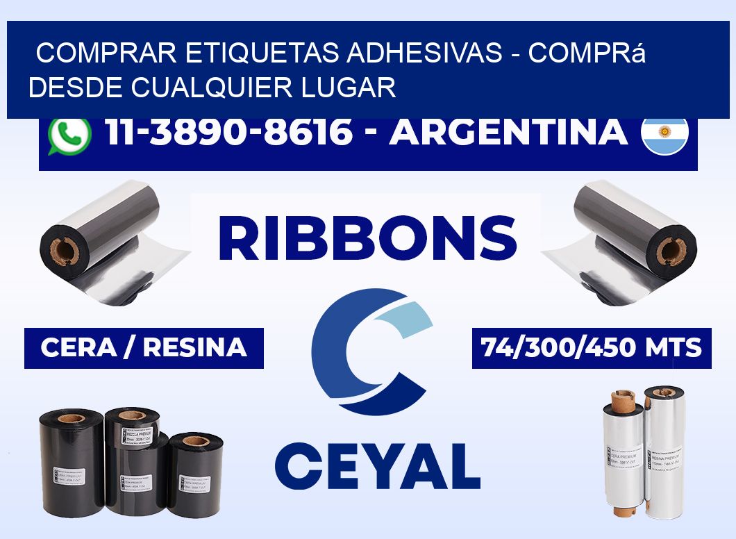 COMPRAR ETIQUETAS ADHESIVAS - Comprá desde cualquier lugar