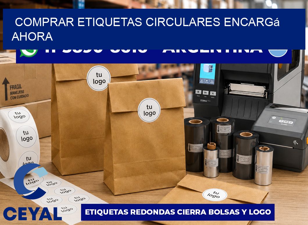 COMPRAR ETIQUETAS CIRCULARES Encargá ahora