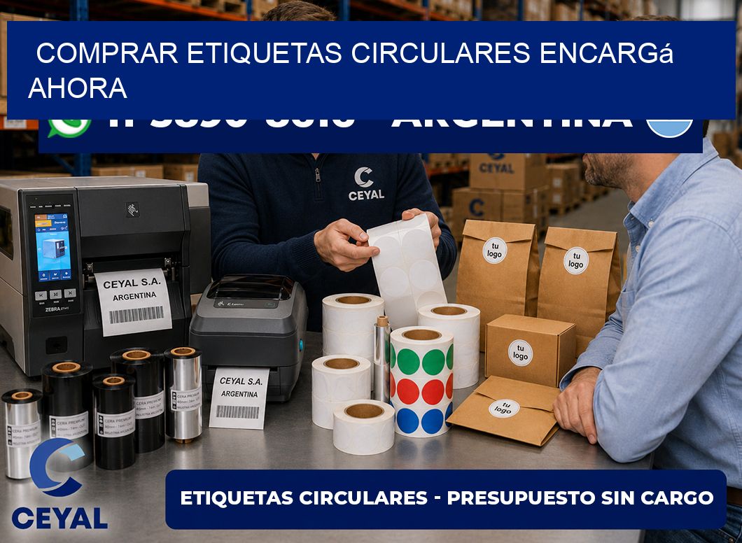 COMPRAR ETIQUETAS CIRCULARES Encargá ahora