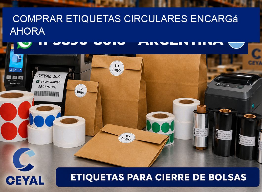 COMPRAR ETIQUETAS CIRCULARES Encargá ahora