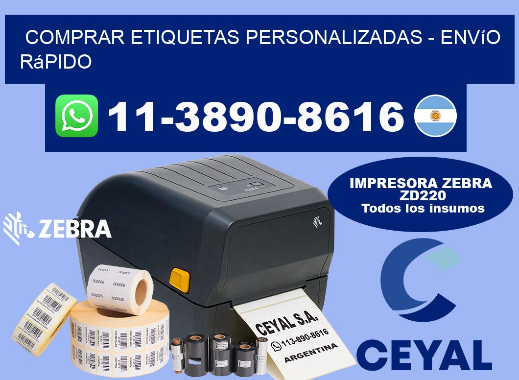 COMPRAR ETIQUETAS PERSONALIZADAS - Envío rápido