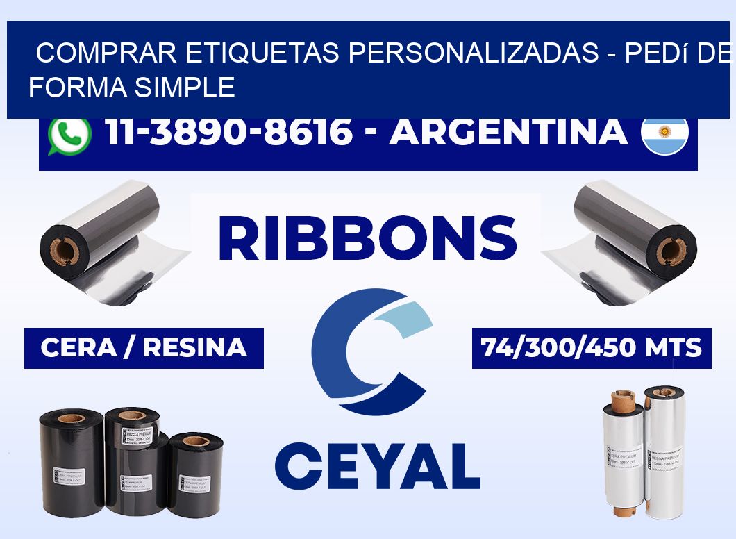 COMPRAR ETIQUETAS PERSONALIZADAS - Pedí de forma simple