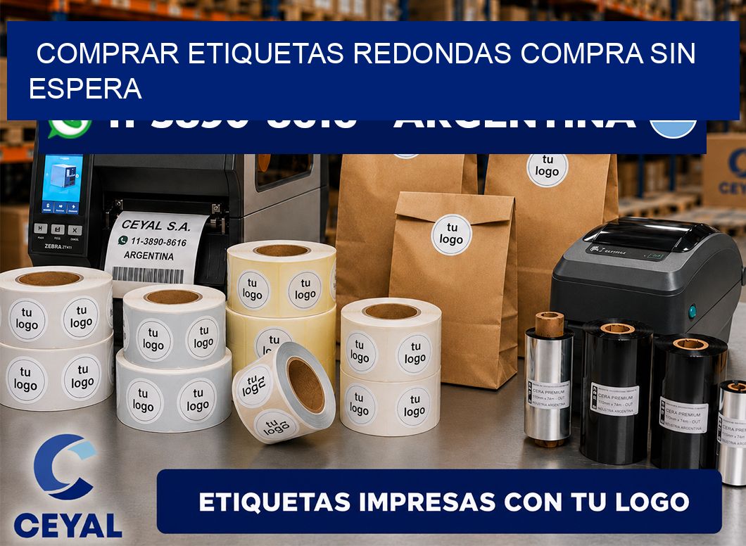 COMPRAR ETIQUETAS REDONDAS Compra sin espera