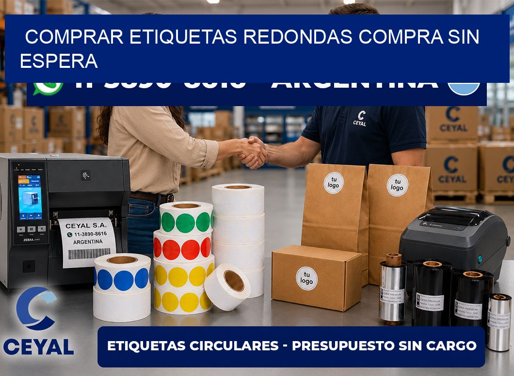 COMPRAR ETIQUETAS REDONDAS Compra sin espera
