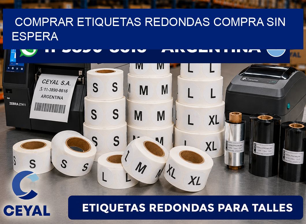 COMPRAR ETIQUETAS REDONDAS Compra sin espera