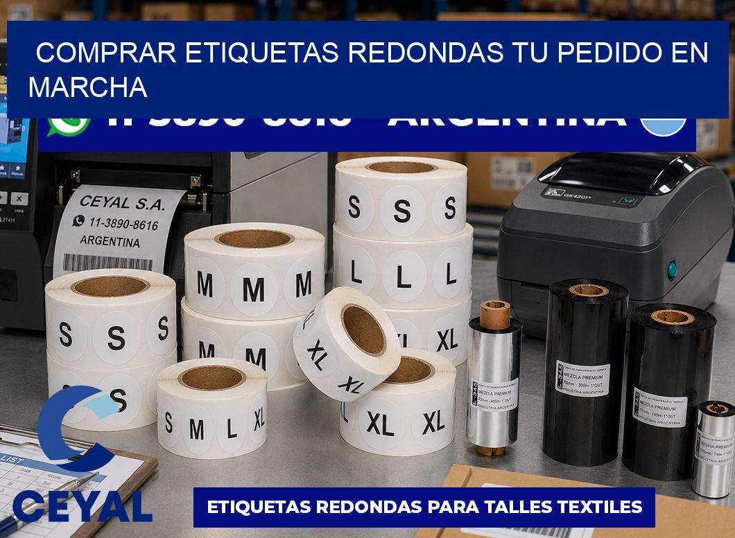 COMPRAR ETIQUETAS REDONDAS Tu pedido en marcha