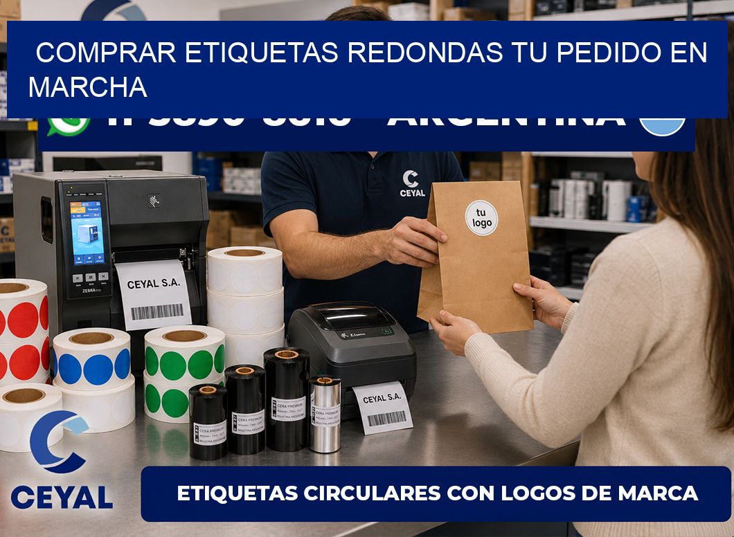 COMPRAR ETIQUETAS REDONDAS Tu pedido en marcha