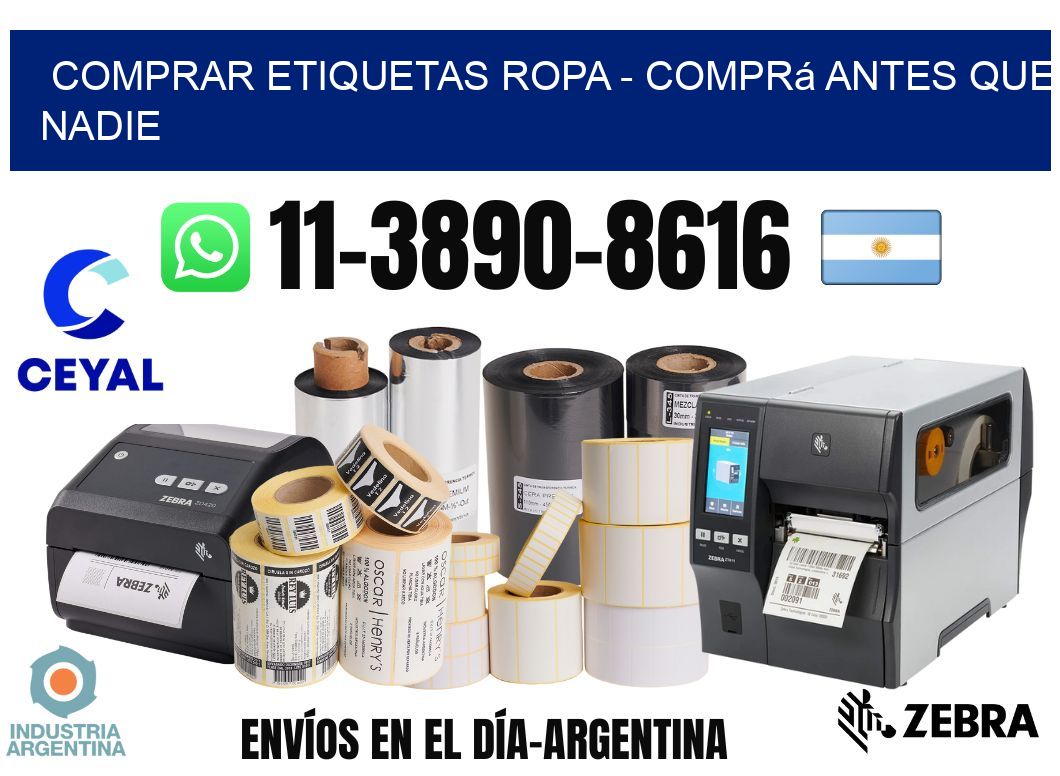 COMPRAR ETIQUETAS ROPA – Comprá antes que nadie
