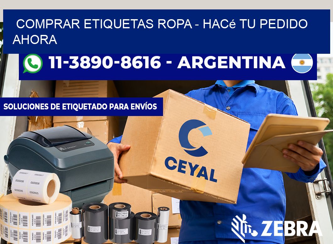 COMPRAR ETIQUETAS ROPA - Hacé tu pedido ahora