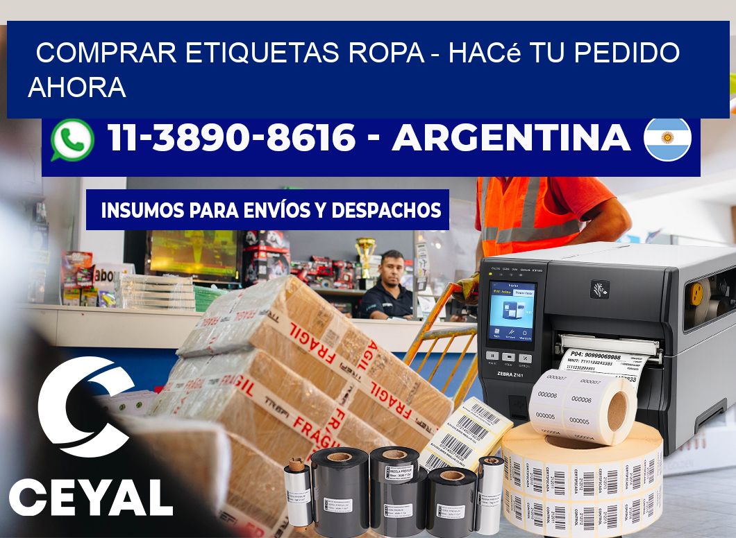 COMPRAR ETIQUETAS ROPA - Hacé tu pedido ahora