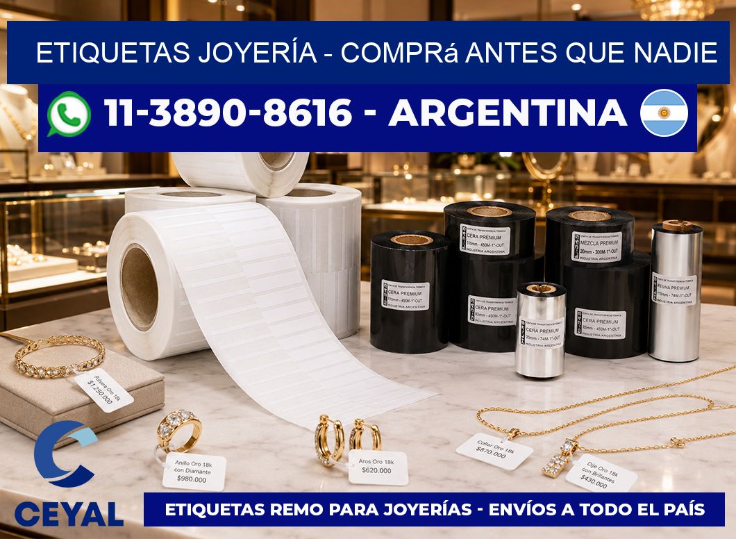 ETIQUETAS JOYERÍA - Comprá antes que nadie