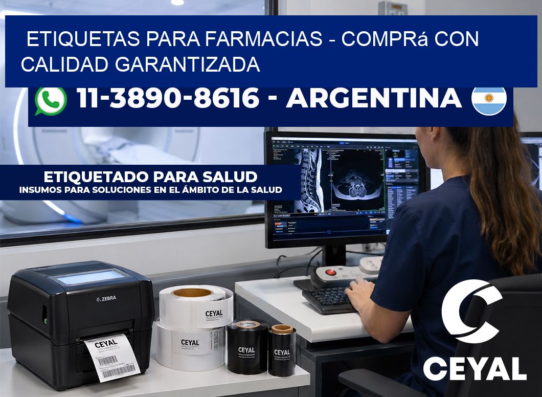 ETIQUETAS PARA FARMACIAS - Comprá con calidad garantizada