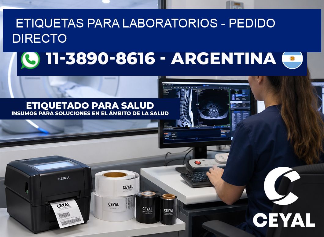 ETIQUETAS PARA LABORATORIOS - Pedido directo