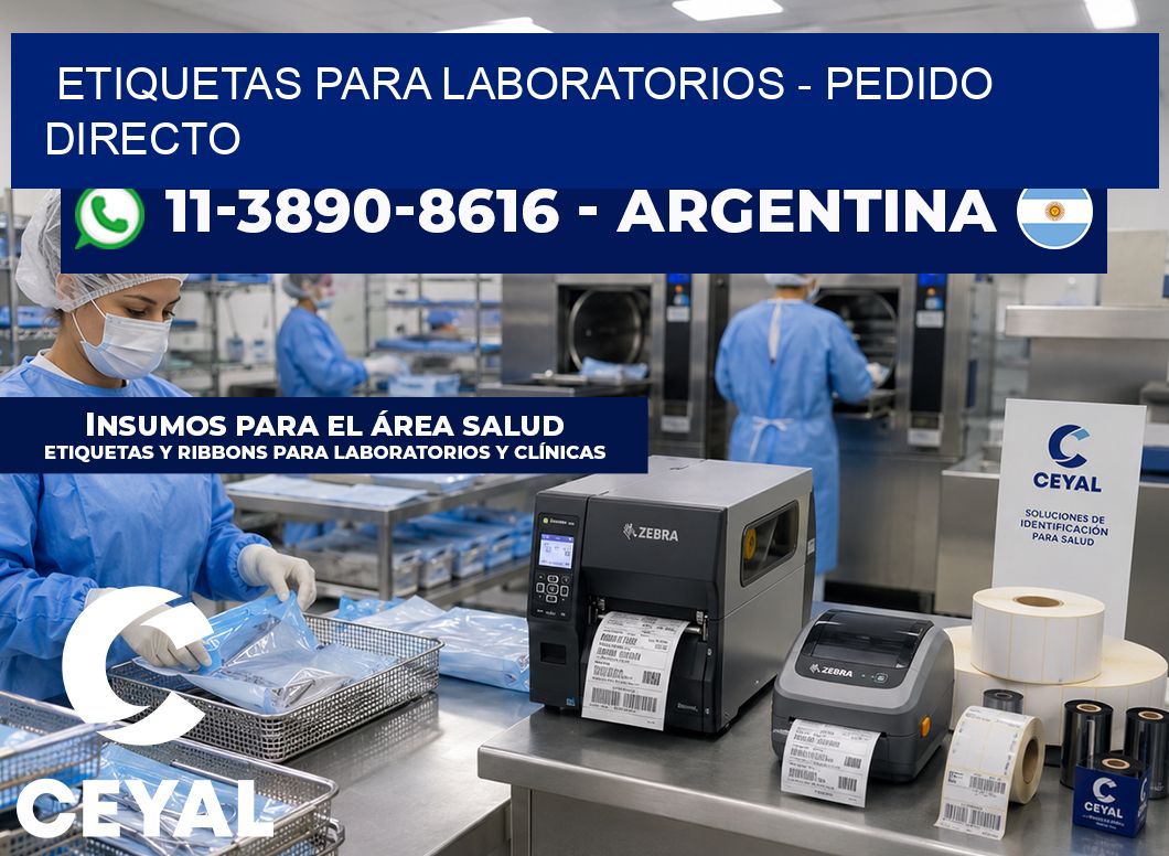 ETIQUETAS PARA LABORATORIOS – Pedido directo