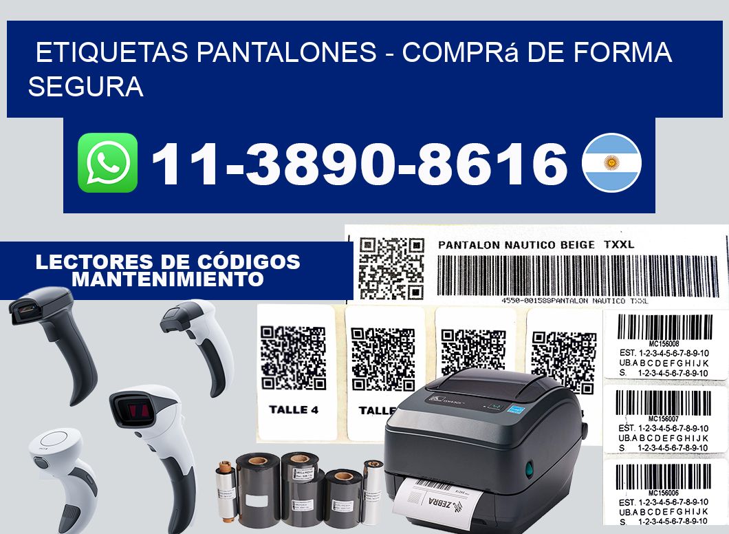 Etiquetas Pantalones - Comprá de forma segura