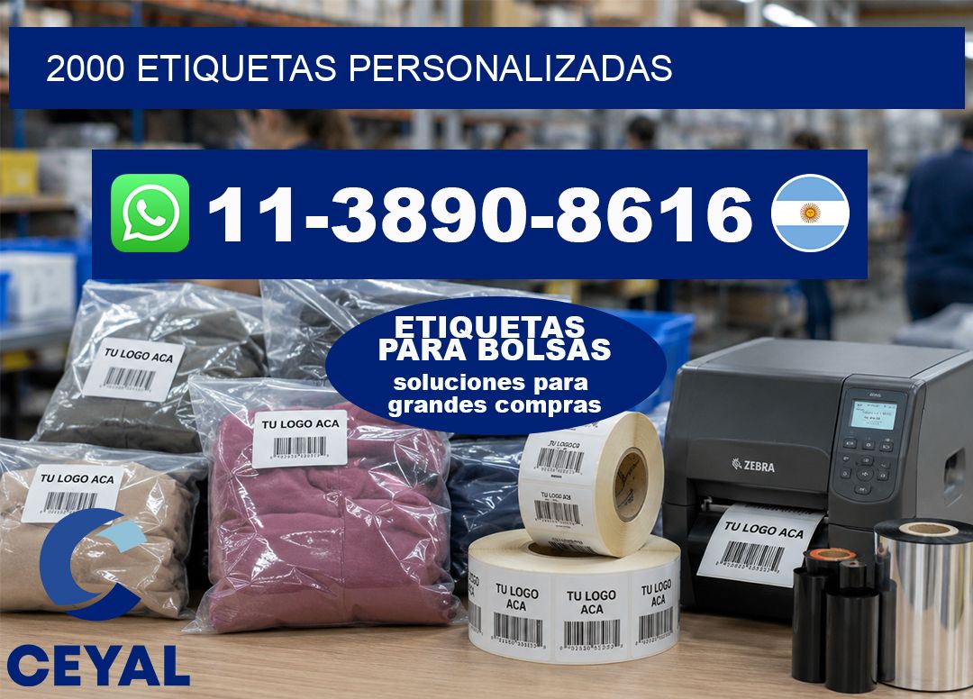 2000 ETIQUETAS PERSONALIZADAS