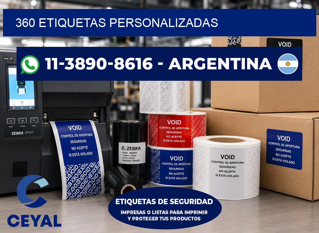 360 ETIQUETAS PERSONALIZADAS