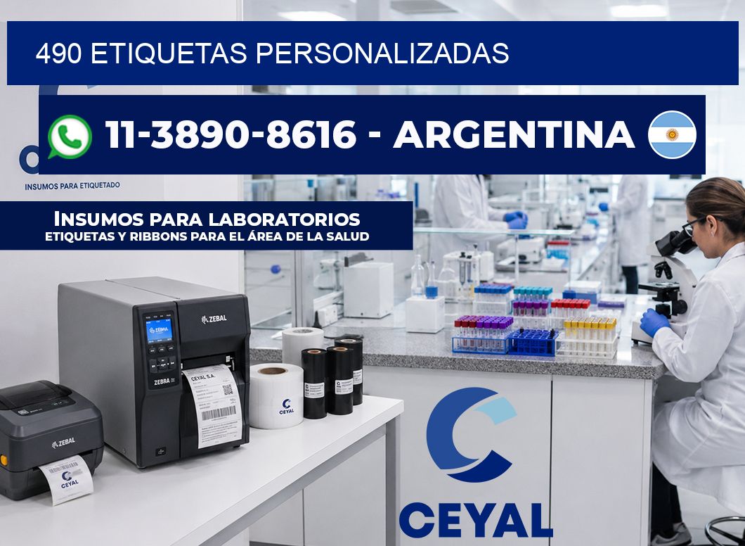 490 ETIQUETAS PERSONALIZADAS