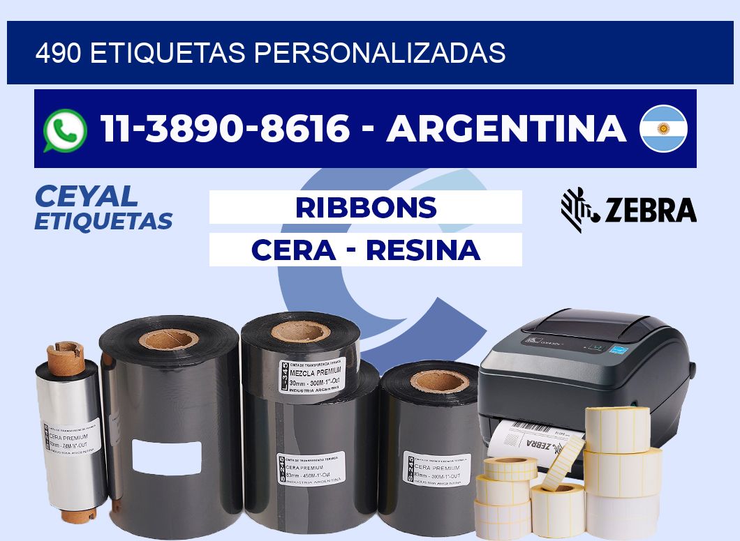 490 ETIQUETAS PERSONALIZADAS