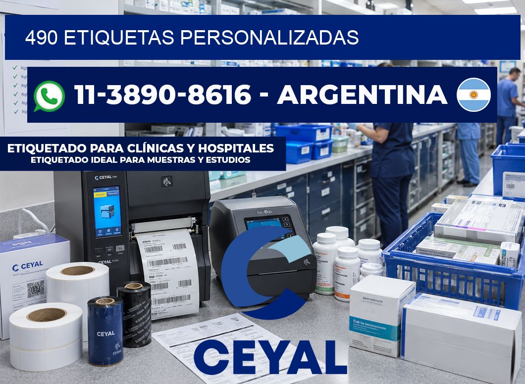 490 ETIQUETAS PERSONALIZADAS