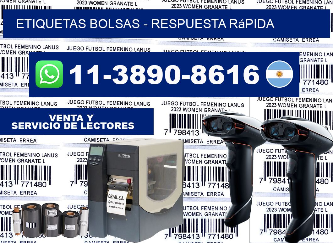 ETIQUETAS BOLSAS - Respuesta rápida