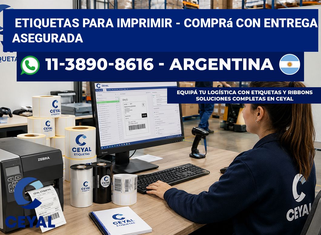 ETIQUETAS PARA IMPRIMIR – Comprá con entrega asegurada