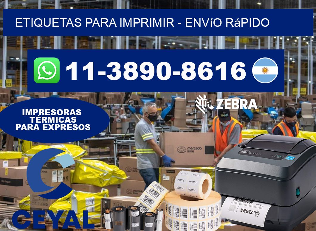 ETIQUETAS PARA IMPRIMIR – Envío rápido