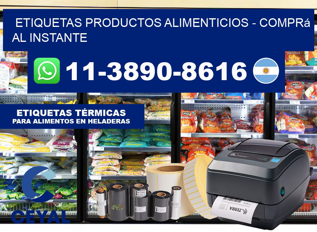 ETIQUETAS PRODUCTOS ALIMENTICIOS – Comprá al instante