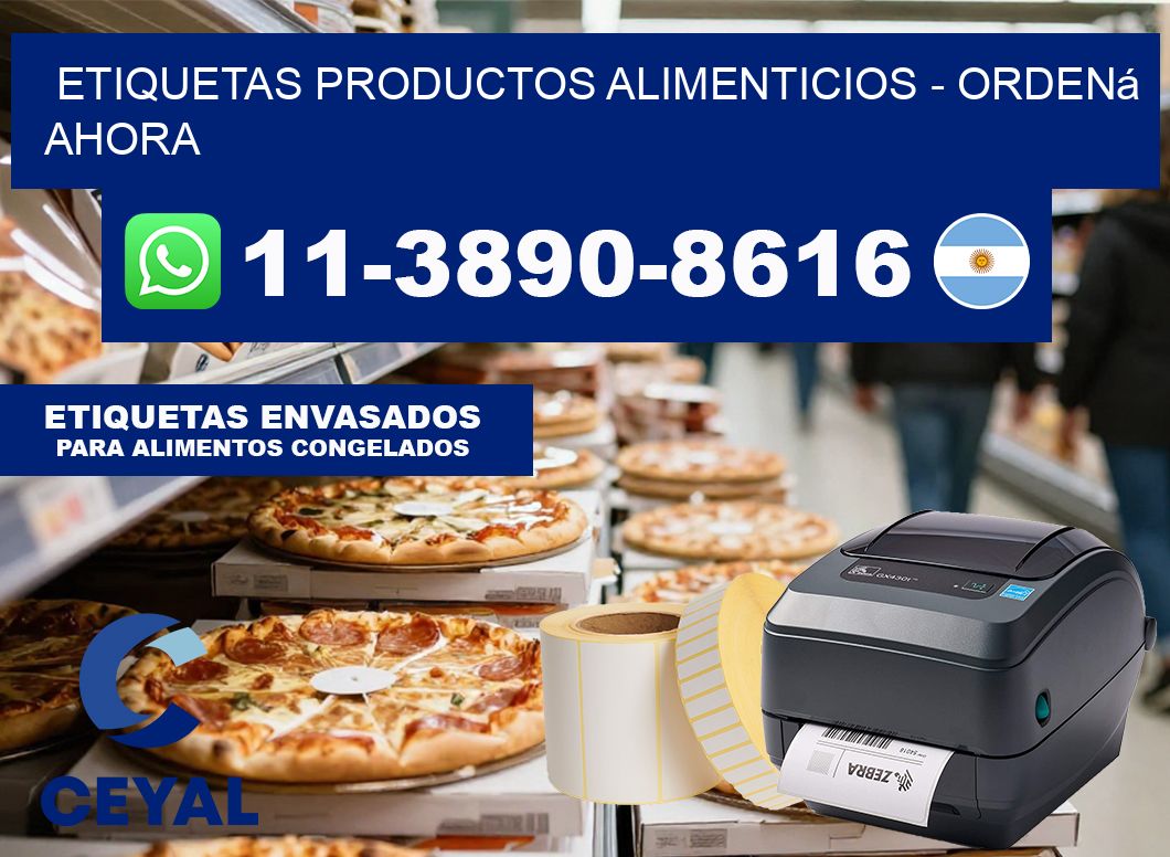 ETIQUETAS PRODUCTOS ALIMENTICIOS – Ordená ahora