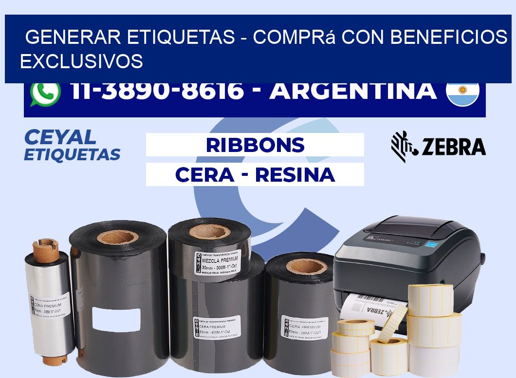 GENERAR ETIQUETAS - Comprá con beneficios exclusivos