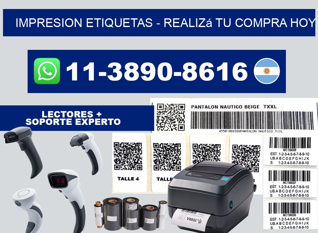 IMPRESION ETIQUETAS - Realizá tu compra hoy