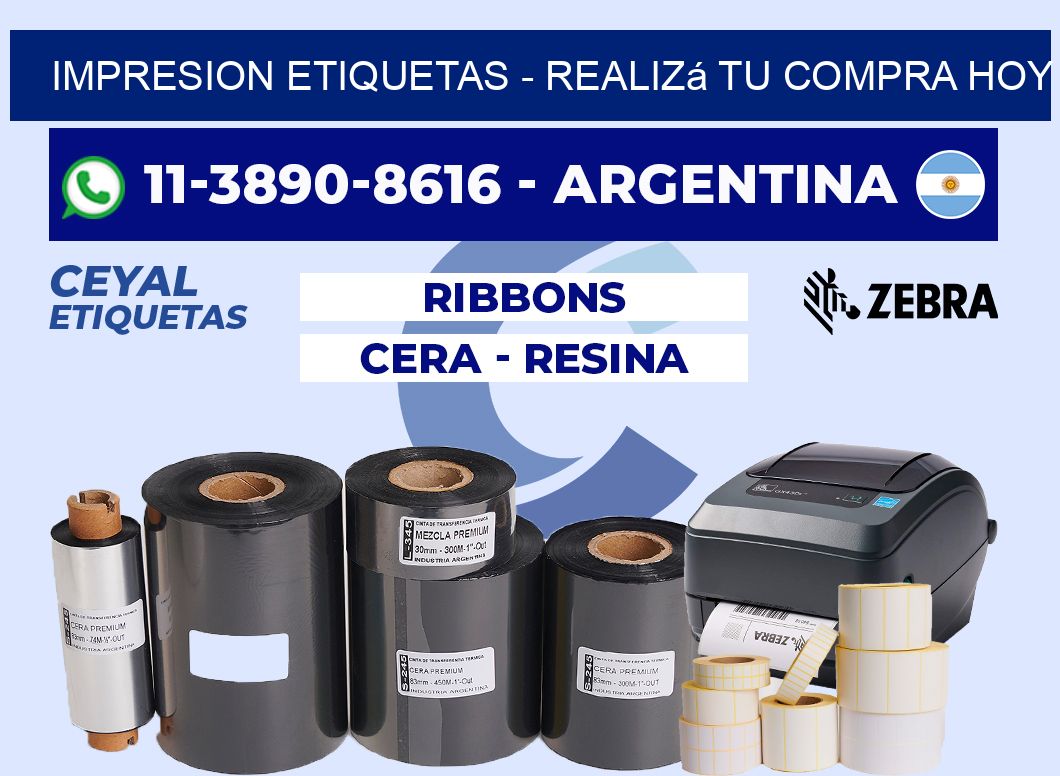 IMPRESION ETIQUETAS - Realizá tu compra hoy