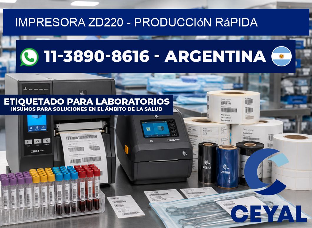 IMPRESORA ZD220 - Producción rápida