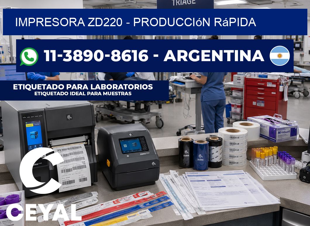 IMPRESORA ZD220 – Producción rápida
