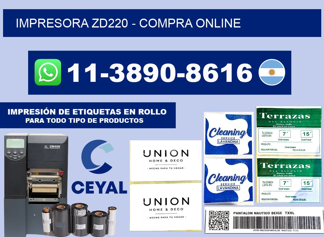 IMPRESORA ZD220 - compra online